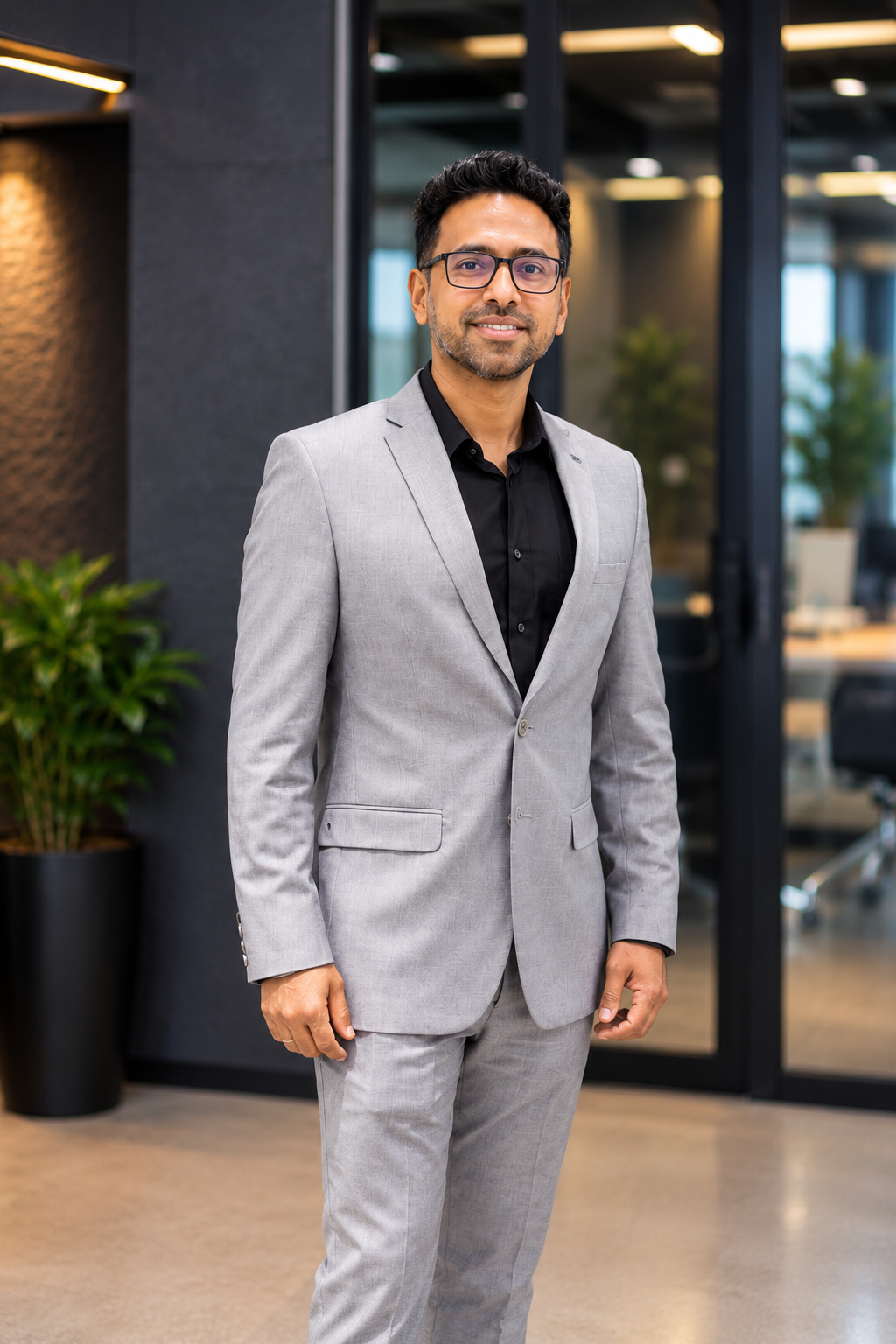 Nitish Bhalla in a professional setting