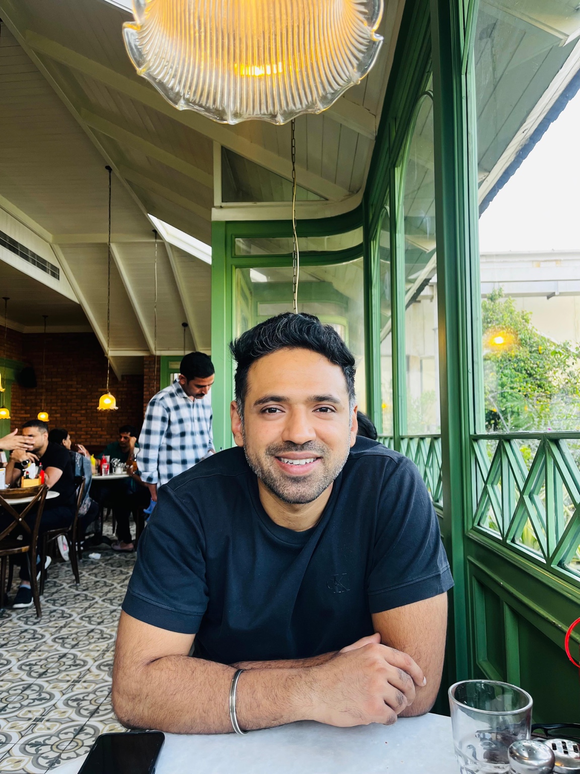 Nitish Bhalla in a relaxed setting